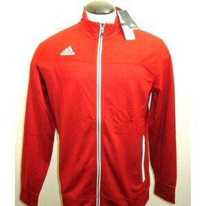 Adidas Men's Team Utility Full zip Climalite Jacket Power Red White Size Small